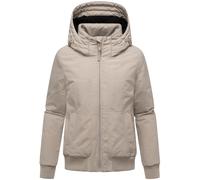 Winterjacke mit Rippstrick-Details "Mooni 16" Light Taupe XXL