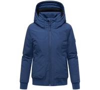 Winterjacke mit Rippstrick-Details "Mooni 16" Navy M