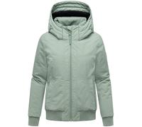 Winterjacke mit Rippstrick-Details "Mooni 16" Smokey Mint XL
