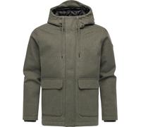 Winterjacke mit Wollmantel Haptik "Mr Them Felt" Dark Olive XL