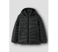 Winterjacke NAME IT "NKFMARBLE JACKET PB", Mädchen, Gr. 116, schwarz, Web, Obermaterial: 100% Nylon, unifarben, lässig geschnitten normal, Jacken Winterjacke (16238435-116) schwarz