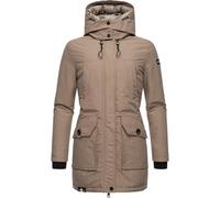 Navahoo Damen Warmer Winter Kurzmantel Blizzardstorm Taupe Grey Gr. L