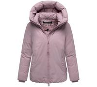 Navahoo Damen warme Winterjacke mit 2-Wege-Reißverschluss Blütenlicht 14 Lilac Rose Gr. L