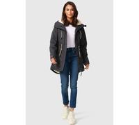Navahoo Damen Winterjacke mit Teddyfell Winter Jacke warm gefüttert B991 [B991-Ireliaa-Anthrazit-Gr.XL]