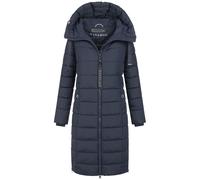 Winterjacke NAVAHOO "Mondmaedchen", Damen, Gr. 3XL, blau (navy), Obermaterial: 100% Polyester. Innenseite: 100% Polyester, Jacken Winterjacke, Extra langer Schnitt mit seitlichen Schlitzen (60992948-X