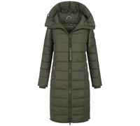 Winterjacke NAVAHOO "Mondmaedchen", Damen, Gr. M, grün (olive), Obermaterial: 100% Polyester; Innenseite: 100% Polyester, Jacken Winterjacke, Extra langer Schnitt mit seitlichen Belüftungsöffnungen (2