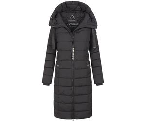 Winterjacke NAVAHOO "Mondmaedchen", Damen, Gr. S, schwarz, Obermaterial: 100% Polyester; Innenseite: 100% Polyester, Jacken Winterjacke, Extra langer Schnitt mit seitlichen Belüftungsöffnungen (241974