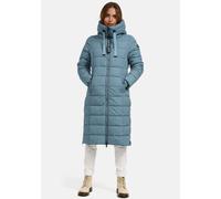 Winterjacke NAVAHOO "Mondmaedchen", Damen, Gr. XS, blau (powder blau), Obermaterial: 100% Polyester. Innenseite: 100% Polyester, Jacken Winterjacke, Extra langer Schnitt mit seitlichen Belüftungsöffnu