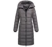 Winterjacke NAVAHOO "Mondmaedchen", Damen, Gr. XS, grau (anthrazit), Obermaterial: 100% Polyester; Innenseite: 100% Polyester, Jacken Winterjacke, Extra langer Schnitt mit seitlichen Belüftungsöffnung
