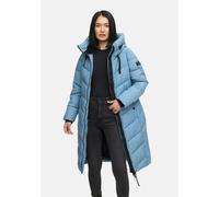 Winterjacke NAVAHOO "Schmatzibär", Damen, Gr. S, blau (powder blau), Obermaterial: 100% Polyester. Innenseite: 100% Polyester. Futter: 100% Polyester, Jacken Winterjacke, mit weichem Teddyfell innen (