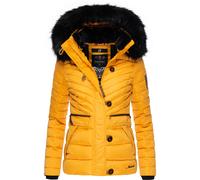 Winterjacke NAVAHOO "Wisteriaa", Damen, Gr. L (40), gelb, Oberstoff: 100% Polyester. Futter: 100% Polyester. Wattierung: 100% Polyester. Ärmelfutter: 100% Polyester. Kunstpelz: 90% Polyacryl, 10% Poly