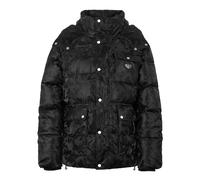Winterjacke PHILIPP PLEIN "Shiny Nylon Puffer Jacket Camouflage", Damen, Gr. XL, 02, schwarz, Obermaterial: 100% Polyester; Futter: 100% Polyester; Füllung: 100% Polyester, Jacken Winterjacke (7141472