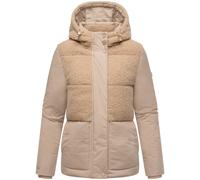 Winterjacke MARIKOO "Sheeta", Damen, Gr. S, beige, Obermaterial: 100% Polyester; Futter: 100% Polyester; Wattierung: 100% Polyester; Ärmelfutter: 100% Polyester, Jacken Winterjacke, Kombination aus Te