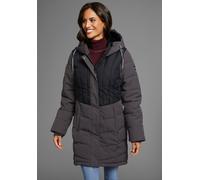 Winterjacke POLARINO, Damen, Gr. 44, schwarz (anthrazit, schwarz), Web, Obermaterial: 100% Polyester. Obermaterial Melange: 92% Polyester, 8% Elasthan. Futter: 100% Polyester. Wattierung: 100% Polyest