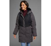 Winterjacke POLARINO, Damen, Gr. 44, schwarz (anthrazit, schwarz), Web, Obermaterial: 100% Polyester. Obermaterial Melange: 92% Polyester, 8% Elasthan. Futter: 100% Polyester. Wattierung: 100% Polyest