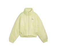 Winterjacke PUMA "DARE TO Pufferjacke Damen", Damen, Gr. XS, gelb (gold moon gelb), Obermaterial: 100% Polyester; Futter: 100% Polyester; Füllung: 100% Polyester; Rippe: 1% Elasthan, 7% Nylon, 92% Pol