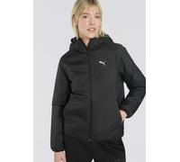 Winterjacke PUMA "ESS LIGHT PADDED JACKET", Damen, Gr. XL, schwarz (puma schwarz), Taft, Obermaterial: 100% Polyester, unifarben, regular fit normal, Jacken Winterjacke, mit Kapuze, wasserabweisend, R