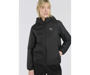 Winterjacke PUMA "ESS LIGHT PADDED JACKET", Damen, Gr. XL, schwarz (puma schwarz), Taft, Obermaterial: 100% Polyester, unifarben, regular fit normal, Jacken Winterjacke, mit Kapuze, wasserabweisend, R