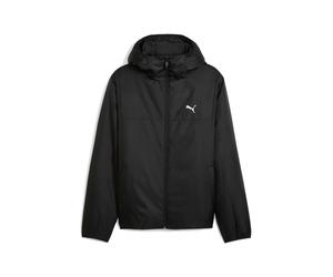Winterjacke PUMA "ESS LIGHT PADDED JACKET", Herren, Gr. L, puma schwarz, Taft, Obermaterial: 100% Polyester, unifarben, regular fit normal, Jacken Winterjacke, sportlicher Stil, mit Kapuze, mit Reißve