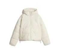 Winterjacke PUMA "Essentials Relaxed Wattierte Kapuzenjacke Damen", Damen, Gr. S, beige (alpine snow weiß), Obermaterial: 100% Polyester. Futter: 100% Polyester. Füllung: 100% Polyester. Seitentasche