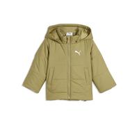 Winterjacke PUMA "Minicats Wattierte Kapuzenjacke Kinder", Jungen, Gr. 86, grün (chai latte braun), Obermaterial: 100% Polyester. Futter: 100% Polyester. Füllung: 100% Polyester. Seitentasche - Unten: