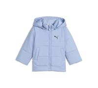 Winterjacke PUMA "Minicats Wattierte Kapuzenjacke Kinder", Jungen, Gr. 98, blau (chambray blau), Obermaterial: 100% Polyester. Futter: 100% Polyester. Füllung: 100% Polyester. Seitentasche - Unten: 10
