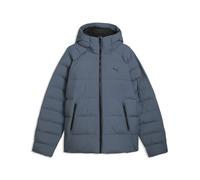 Winterjacke PUMA "Mono Kapuzenjacke Herren", Herren, Gr. L, grau (evening blau), Obermaterial: 100% Polyester. Futter: 100% Polyester. Füllung: 100% Polyester. Seitentasche - Unten: 100% Polyester, Ja