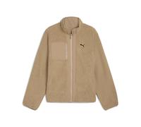 Winterjacke PUMA "REVERSIBLE HYBRID SHERPA JACKET", Herren, Gr. M, ice coffee, Rippware, Obermaterial: 100% Polyester, unifarben, relaxed fit normal, Jacken Winterjacke (25024713-M) ice coffee