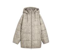 Winterjacke PUMA "Style Relaxed Steppjacke Damen", Damen, Gr. L, beige (mouse gray beige), Obermaterial: 100% Polyester. Futter: 100% Polyester. Füllung: 100% Polyester. Seitentasche - Unten: 100% Pol