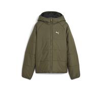Winterjacke PUMA "Wendbare Pufferjacke Jugendliche", Mädchen, Gr. 140, grün (loden grün), Innenmaterial: 100% Polyester; Außenseite: 100% Polyester; Füllung: 100% Polyester, Jacken Winterjacke (921141
