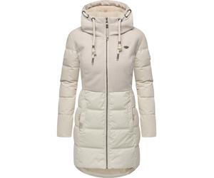 Winterjacke RAGWEAR "Ashani Block Intl.", Damen, Gr. XL (42), beige (ecru), Obermaterial 1: 100% Polyester. Obermaterial 2: 100% Polyester. Innenfutter: 100% Polyester. Wattierung: 100% Polyester. Ärm