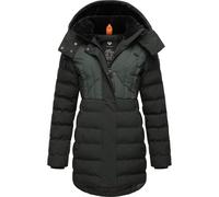 Winterjacke RAGWEAR "Ashanta Block", Damen, Gr. XXXL(46), grün (dunkelgrün), Außenmaterial: 100% Polyester; Innenfutter: 100% Polyester; Wattierung: 100% Polyester, tailliert ca. Mitte Oberschenkel, h