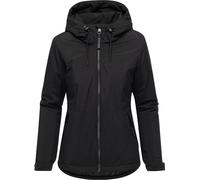 Ragwear Damen warme wasserdichte Winterjacke mit verstellbarer Kapuze Bevin Warm YOUMODO Black Gr. L