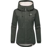Winterjacke RAGWEAR "Dankka Warm", Damen, Gr. M (38), olivgrün, Obermaterial: 100% Polyester. Innenfutter: 100% Polyester. Wattierung: 100% Polyester, Basic, figurumspielend Po-bedeckend, hoch geschlo