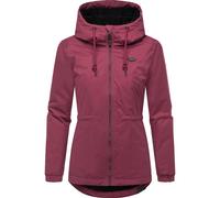 Winterjacke RAGWEAR "Dankka Warm", Damen, Gr. M (38), rosa (weinrot), Obermaterial: 100% Polyester. Innenfutter: 100% Polyester. Wattierung: 100% Polyester, Basic, figurumspielend Po-bedeckend, hoch g
