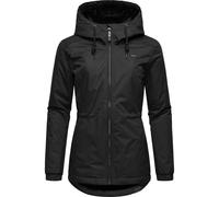 Winterjacke RAGWEAR "Dankka Warm", Damen, Gr. S (36), schwarz, Obermaterial: 100% Polyester. Innenfutter: 100% Polyester. Wattierung: 100% Polyester, Basic, figurumspielend Po-bedeckend, hoch geschlos