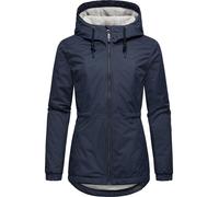 Ragwear Damen warme wasserdichte Winterjacke mit Kapuze Dankka Warm YOUMODO Navy Gr. 3XL