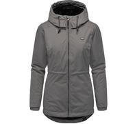 Wasserdichte Winterjacke mit Kapuze "Dankka Warm" Stone Grey25 XXXL