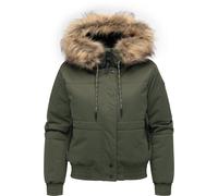 Winterjacke RAGWEAR "Deluxia YOUMODO", Damen, Gr. XL (42), olivgrün, Obermaterial: 100% Polyester; Innenfutter: 100% Polyester; Wattierung: 100% Polyester, gerade hüftlang, hoch geschlossener Ausschni