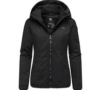 Winterjacke RAGWEAR "Dizzie Winter" Gr. XL (42), schwarz (dark) Damen Jacken Winterjacken wasserdichte Outdoorjacke mit Kapuze für den Winter (26936032-XL)