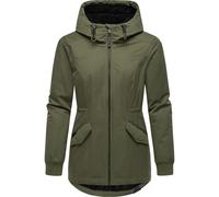 Winterjacke RAGWEAR "Dowey Warm Rain", Damen, Gr. XXL (44), grün (olivgrün), Obermaterial: 100% Polyester; Innenfutter: 100% Polyester; Wattierung: 100% Polyester, Basic, figurumspielend Po-bedeckend,