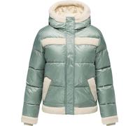 Winterjacke RAGWEAR "Editah Shiny YOUMODO", Damen, Gr. L (40), dusty, Obermaterial: 100% Polyester; Innenfutter: 100% Polyester; Wattierung: 100% Polyester, oversize hüftlang, hoch geschlossener Aussc