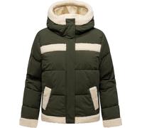 Winterjacke RAGWEAR "Editah YOUMODO", Damen, Gr. XXL (44), grün (olivgrün), Obermaterial: 100% Polyester. Innenfutter: 100% Polyester. Wattierung: 100% Polyester, oversize hüftlang, hoch geschlossener
