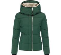 Winterjacke RAGWEAR "Gleama YOUMODO", Damen, Gr. M (38), flaschengrün, Obermaterial: 100% Polyester; Innenfutter: 100% Polyester; Wattierung: 100% Polyester, tailliert hüftlang, hoch geschlossener Aus
