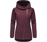 Winterjacke RAGWEAR "Gordon", Damen, Gr. L (40), bordeaux, Außenmaterial: 100% Polyester; Innenfutter: 100% Polyester; Wattierung: 100% Polyester, figurbetont hüftlang, asymmetrischer Ausschnitt, Ärme