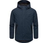 Ragwear Herren warme Kurze Winterjacke wasserdicht und atmungsaktiv mit Kapuze Hatar Navy24 Gr. M