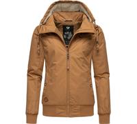 Winterjacke RAGWEAR "Jotty Winter", Damen, Gr. XS (34), braun, Außenmaterial: 100% Polyester. Innenfutter: 100% Polyester. Wattierung: 100% Polyester, figurumspielend hüftbedeckend, Ärmel ohne Ärmelsc