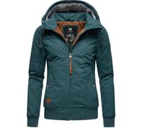 Winterjacke RAGWEAR "Jotty Winter", Damen, Gr. XXL (44), grün (moosgrün), Außenmaterial: 100% Polyester. Innenfutter: 100% Polyester. Wattierung: 100% Polyester, figurumspielend hüftbedeckend, Ärmel o