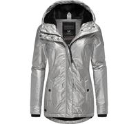 Glänzende Winterjacke mit Kapuze "Monadde Bling" Light Grey XL