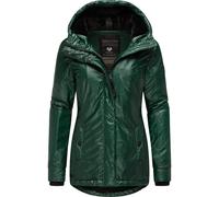 Glänzende Winterjacke mit Kapuze "Monadde Bling" Green XXXL
